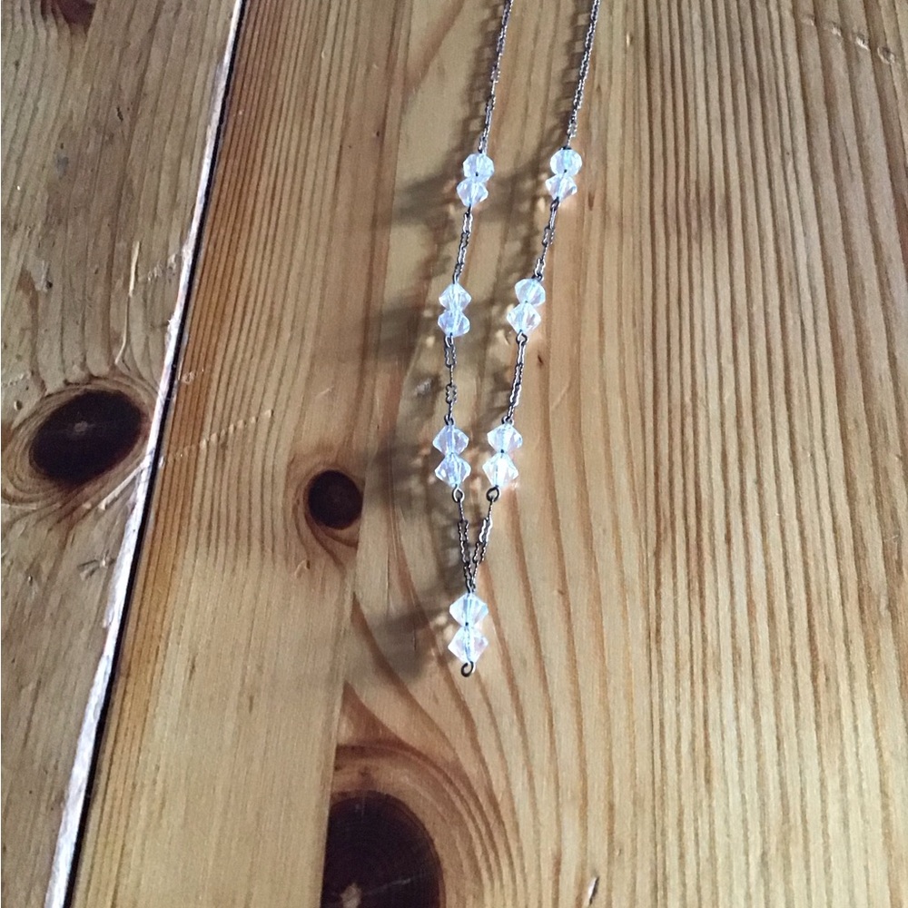 14” crystal choker necklace